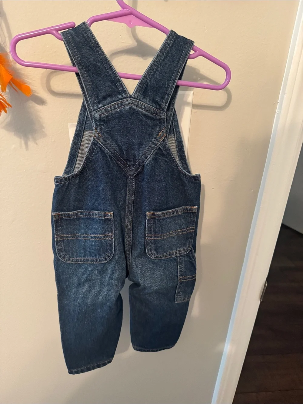 Old Navy Dark Blue Denim Kids Overalls
